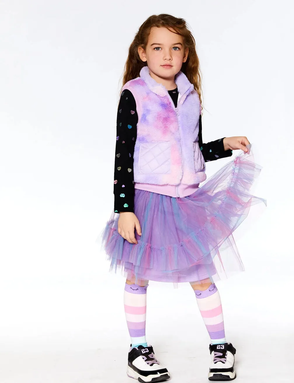 Deux Par Deux Rainbow Tulle Skirt : Size 3 to 8