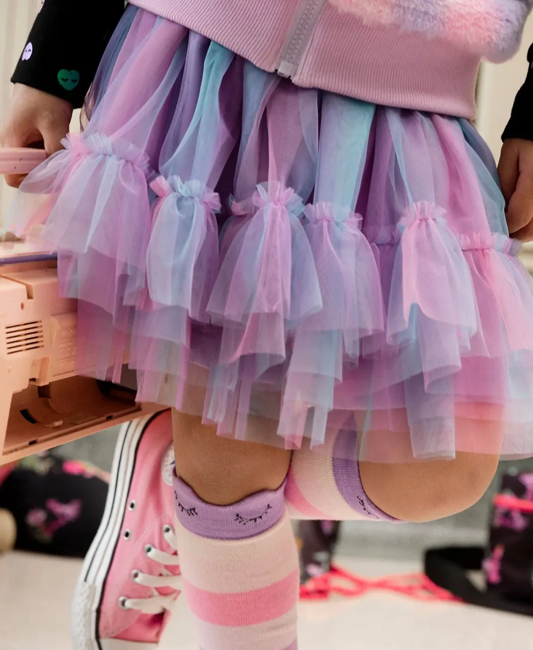 Deux Par Deux Rainbow Tulle Skirt : Size 3 to 8
