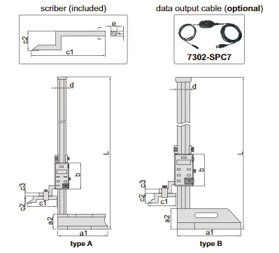 Digital Height Gages (Economic Type, Non-Waterproof)