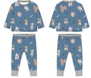 Dog-gone Comfy Two-piece Children's Pajamas