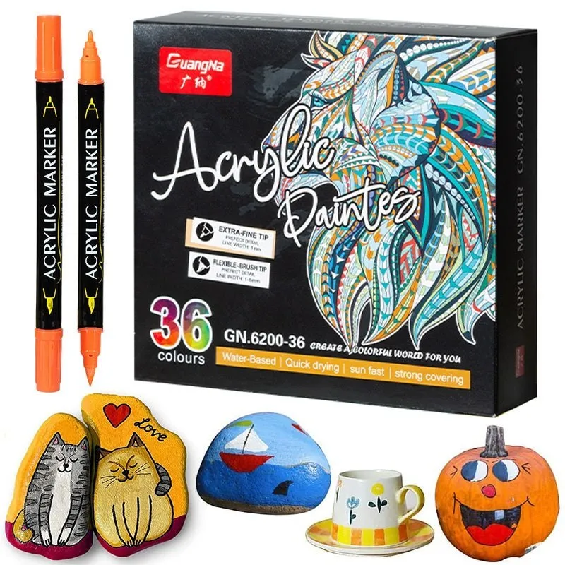 Double Tip Acrylic Paint Pens
