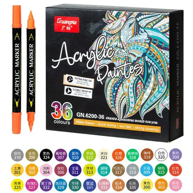 Double Tip Acrylic Paint Pens