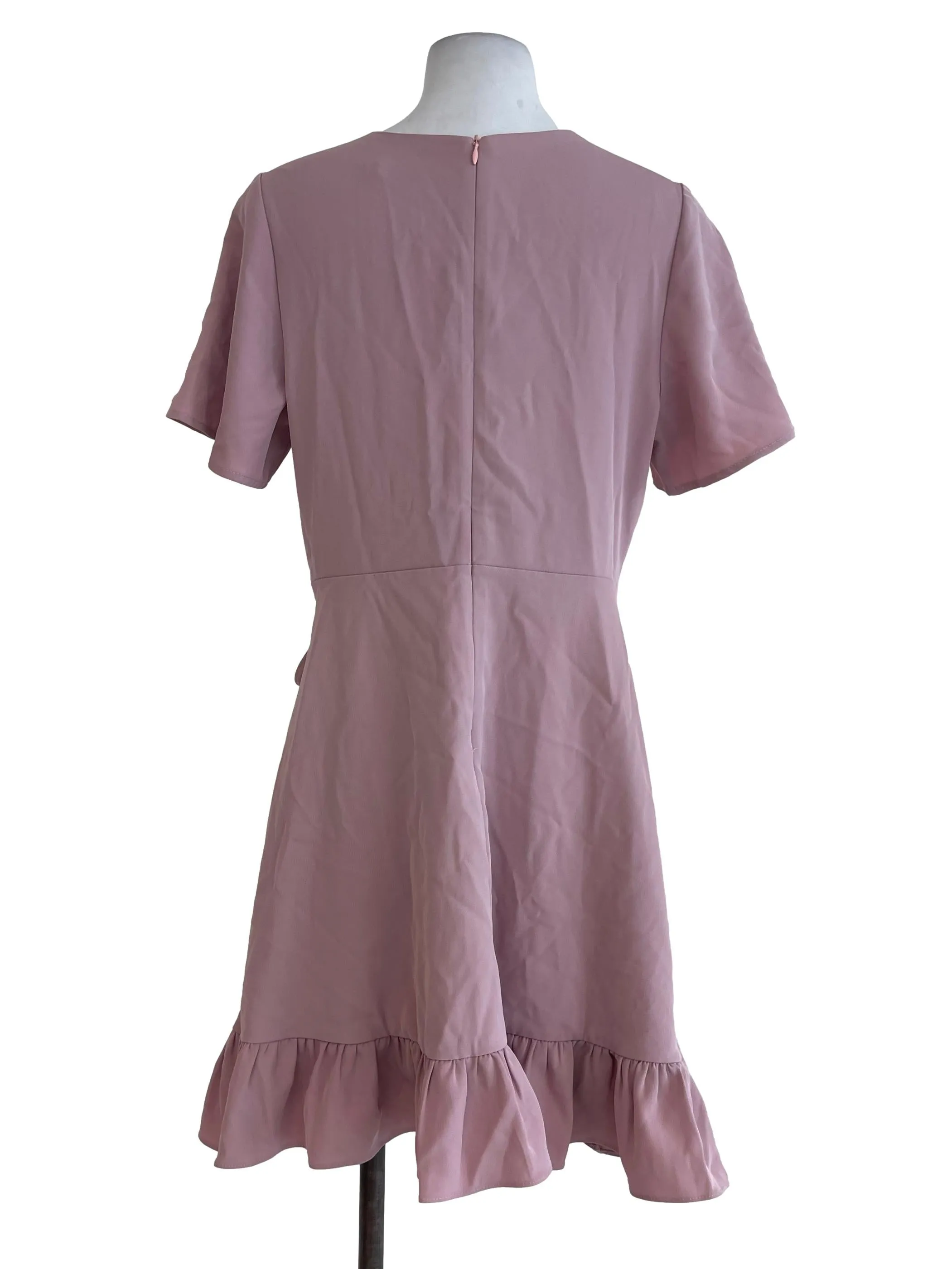 Dusty Pink Cute Mini Dress