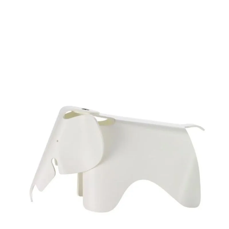 Elephant Kid Chair with Modern Design Made of Plastic in White Colour.