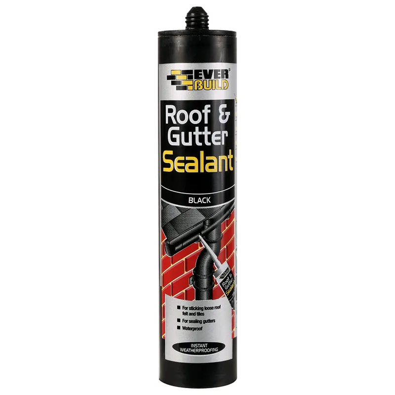 Everbuild Roof & Gutter Butyl Sealant- Black