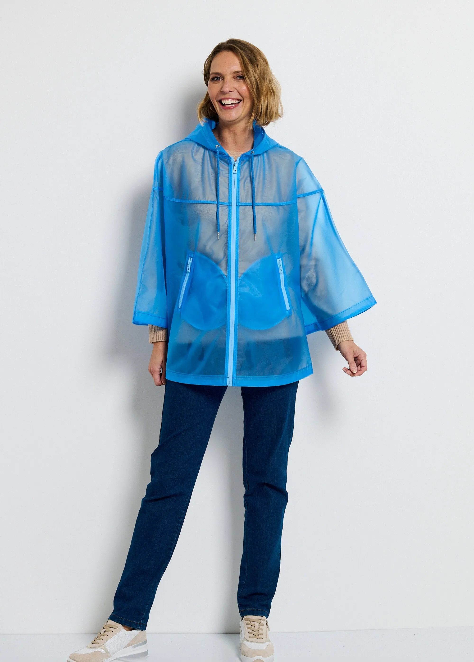 Fancy transparent windbreaker