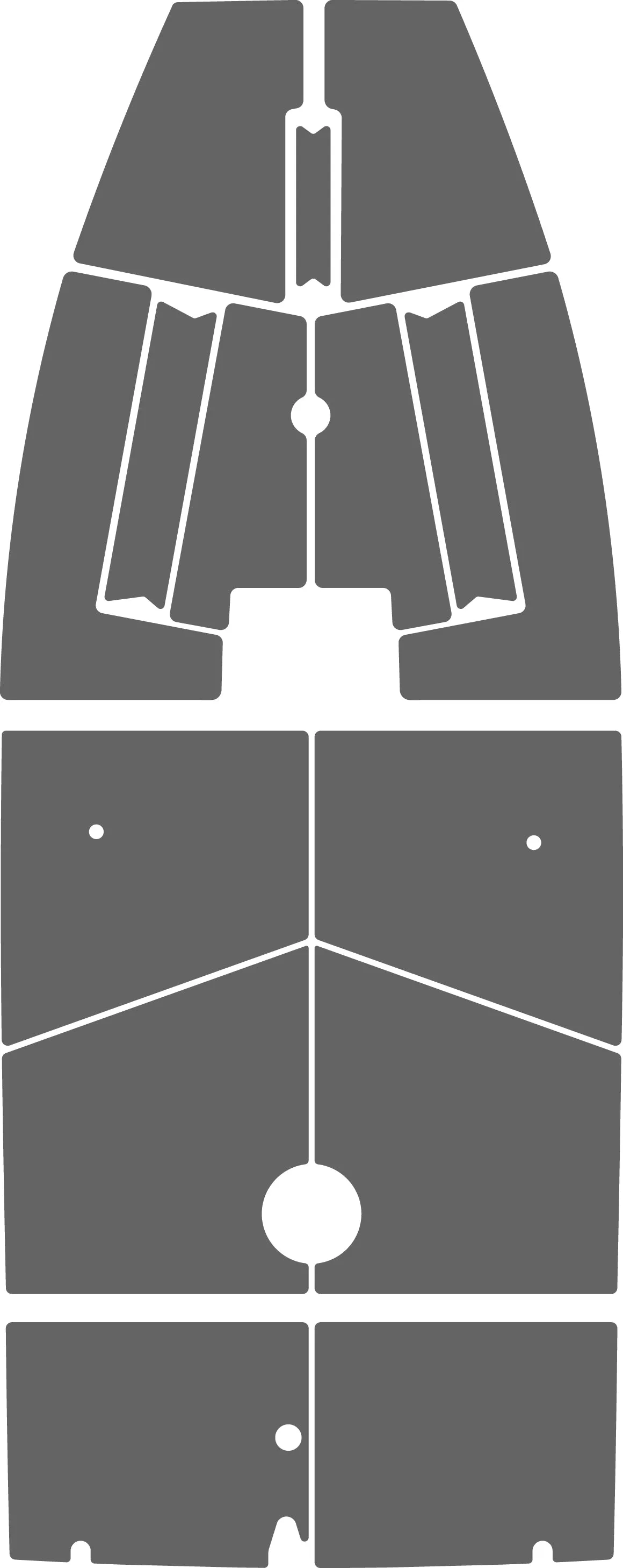 Farr 40 EVA Foam Non-Skid Kit (Brushed)