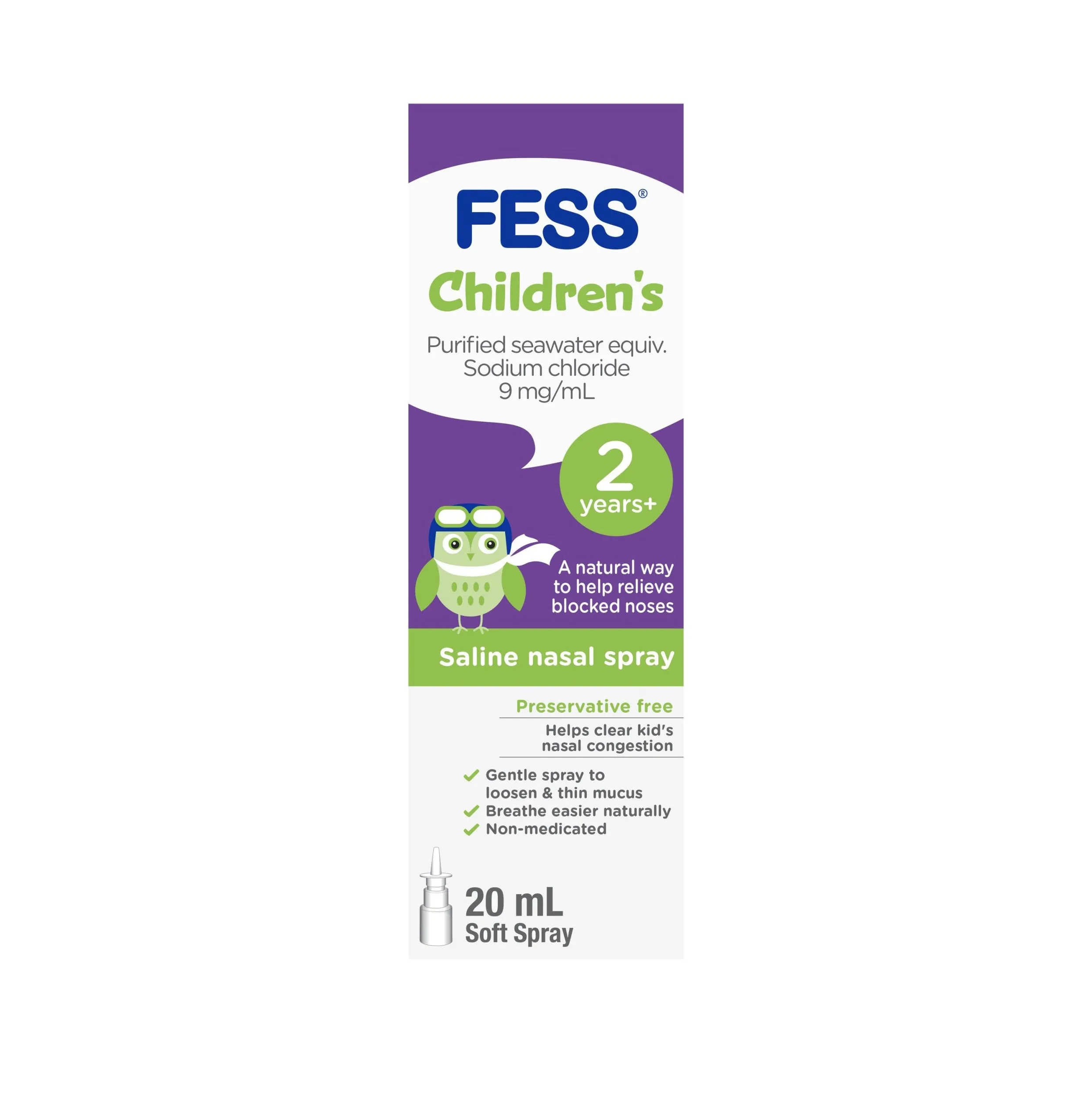 FESS Children's Nasal Spray 2 Years  20mL