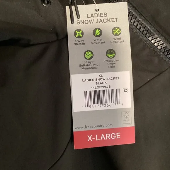 Free Country Ladies Thermo Stretch‎ Softshell Ski Jacket