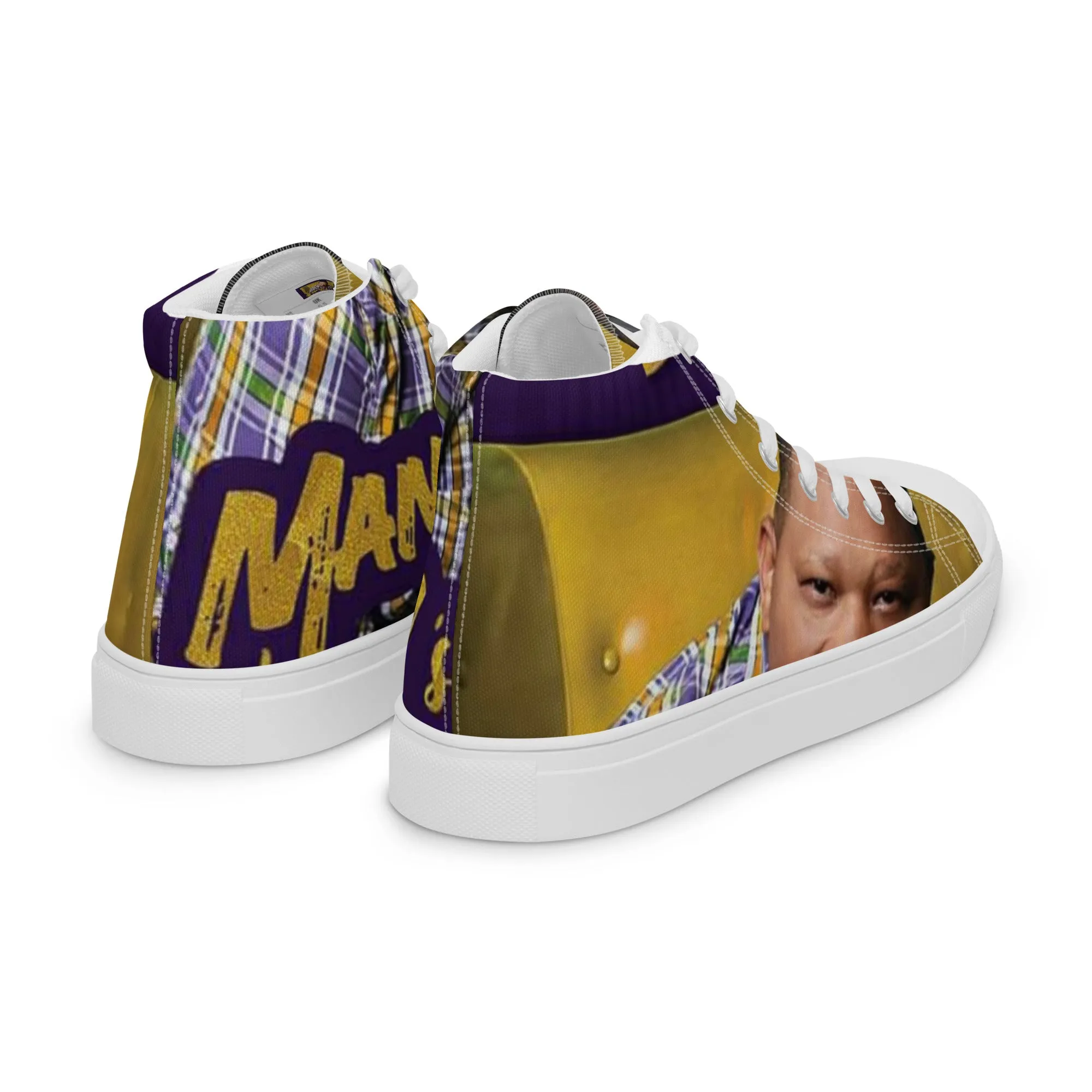 Fresh Men’s high top canvas shoes