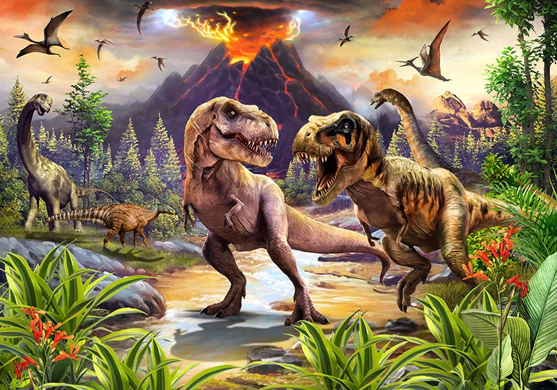 Funbox - Dino's At Large 100 Piece Kid's Jigsaw Puzzle