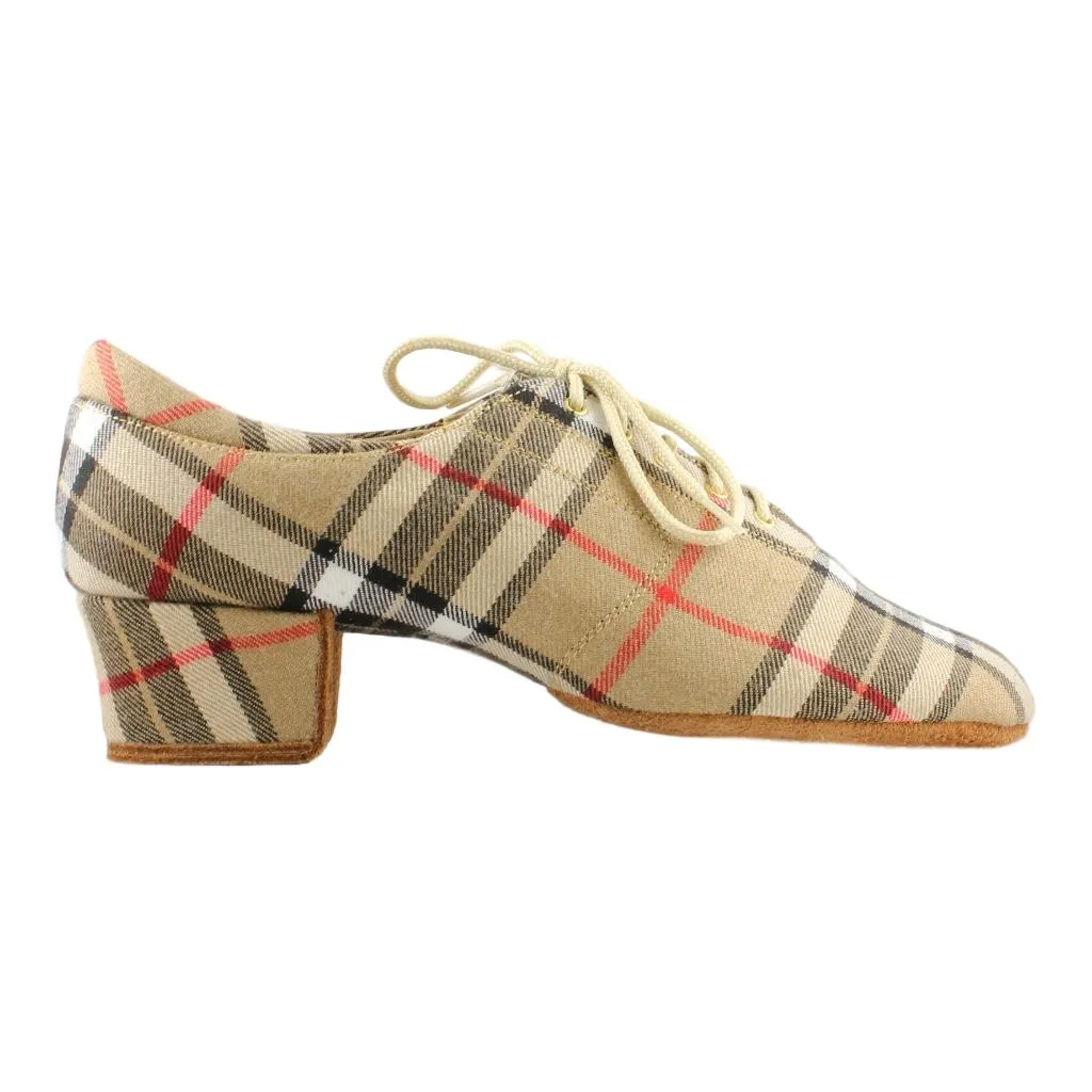 Galex 1205 Flexi, Beige Grid, Practice Dance Shoes