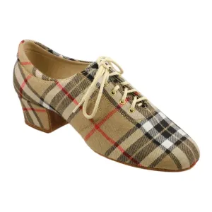Galex 1205 Flexi, Beige Grid, Practice Dance Shoes