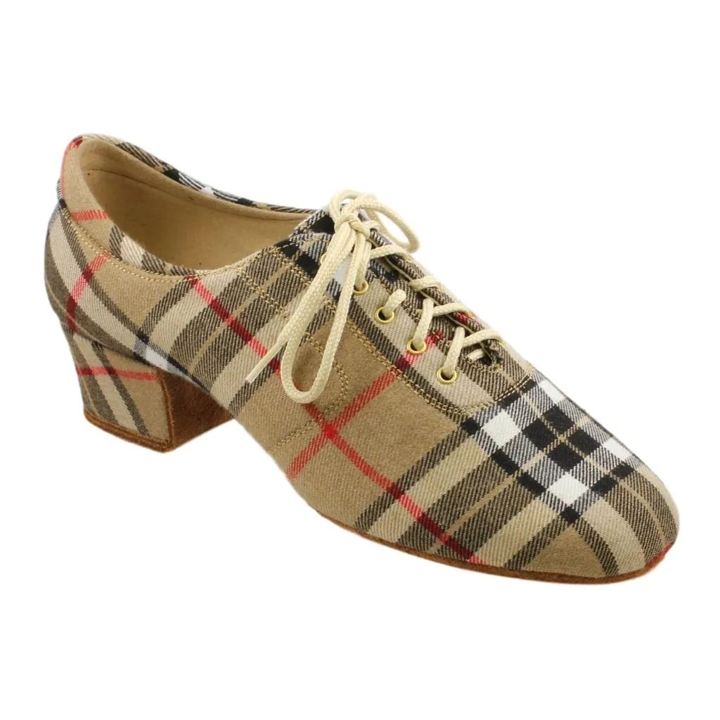 Galex 1205 Flexi, Beige Grid, Practice Dance Shoes