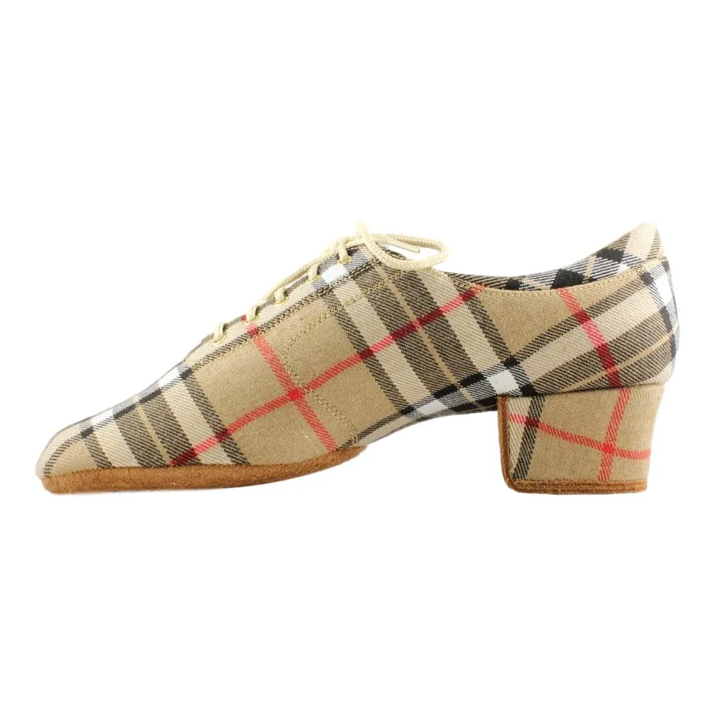 Galex 1205 Flexi, Beige Grid, Practice Dance Shoes