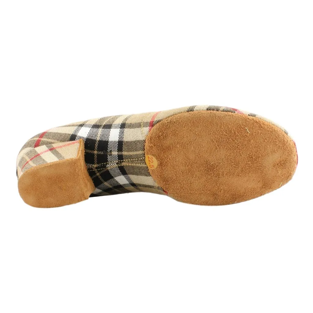 Galex 1205 Flexi, Beige Grid, Practice Dance Shoes
