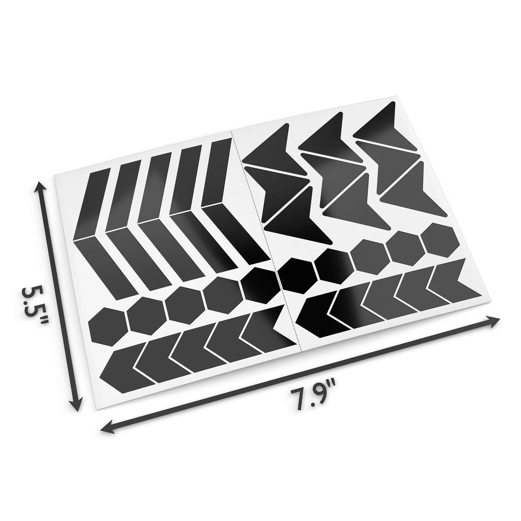 Glowrider Reflective Helmet Sticker - Arrows and Stripes