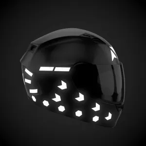 Glowrider Reflective Helmet Sticker - Arrows and Stripes