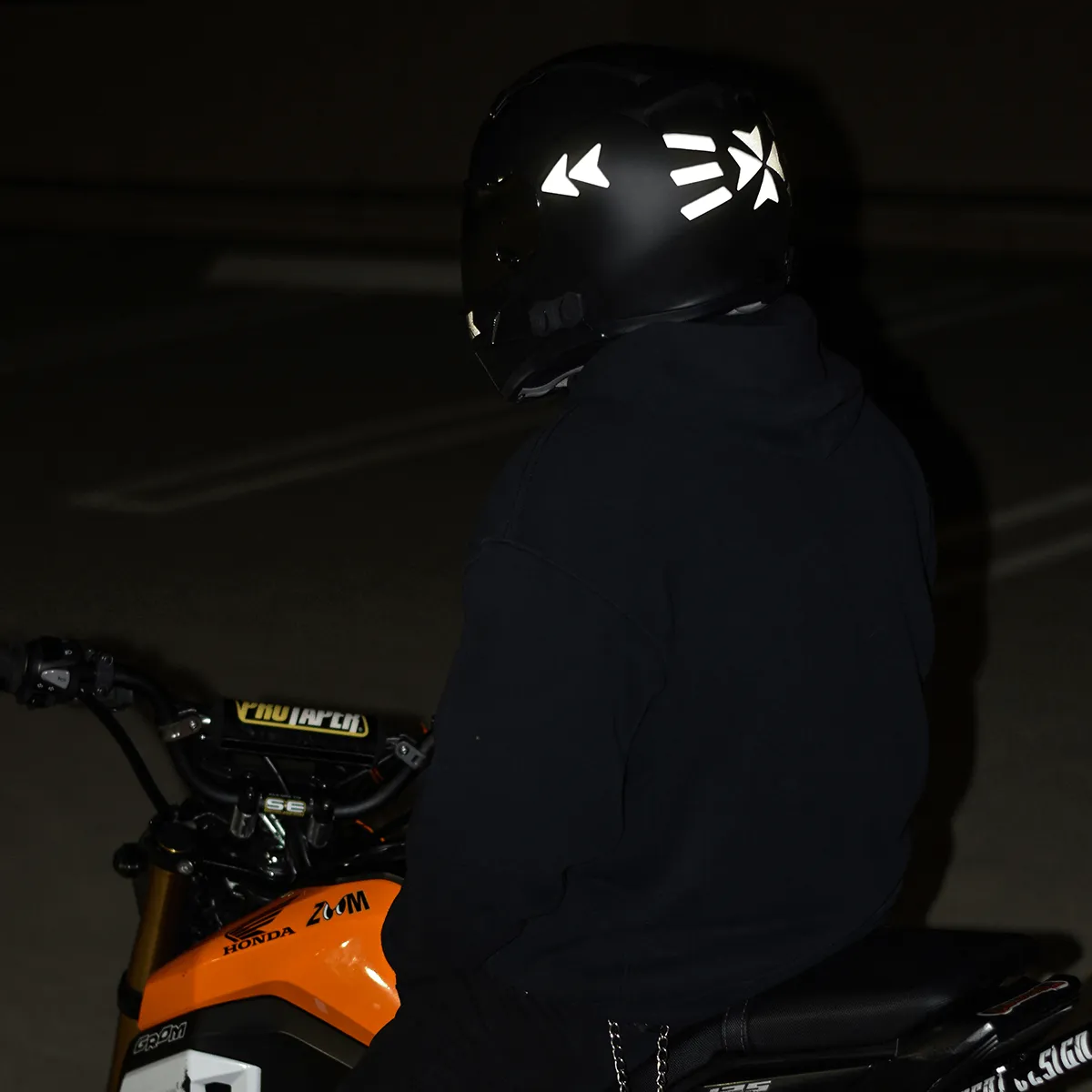 Glowrider Reflective Helmet Sticker - Arrows and Stripes