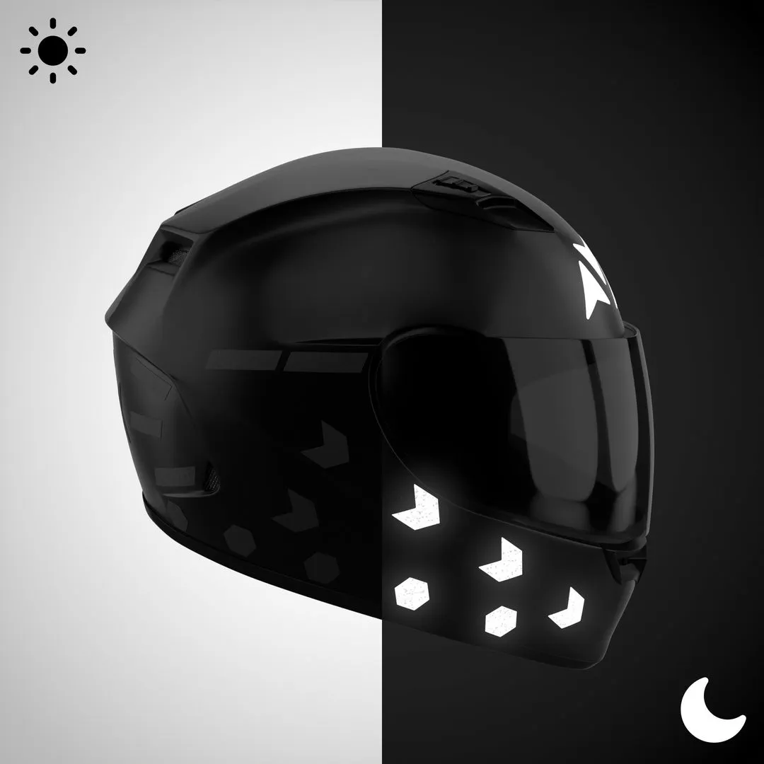 Glowrider Reflective Helmet Sticker - Arrows and Stripes