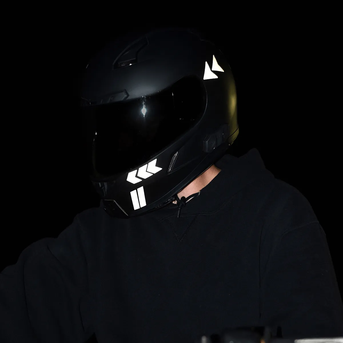 Glowrider Reflective Helmet Sticker - Arrows and Stripes