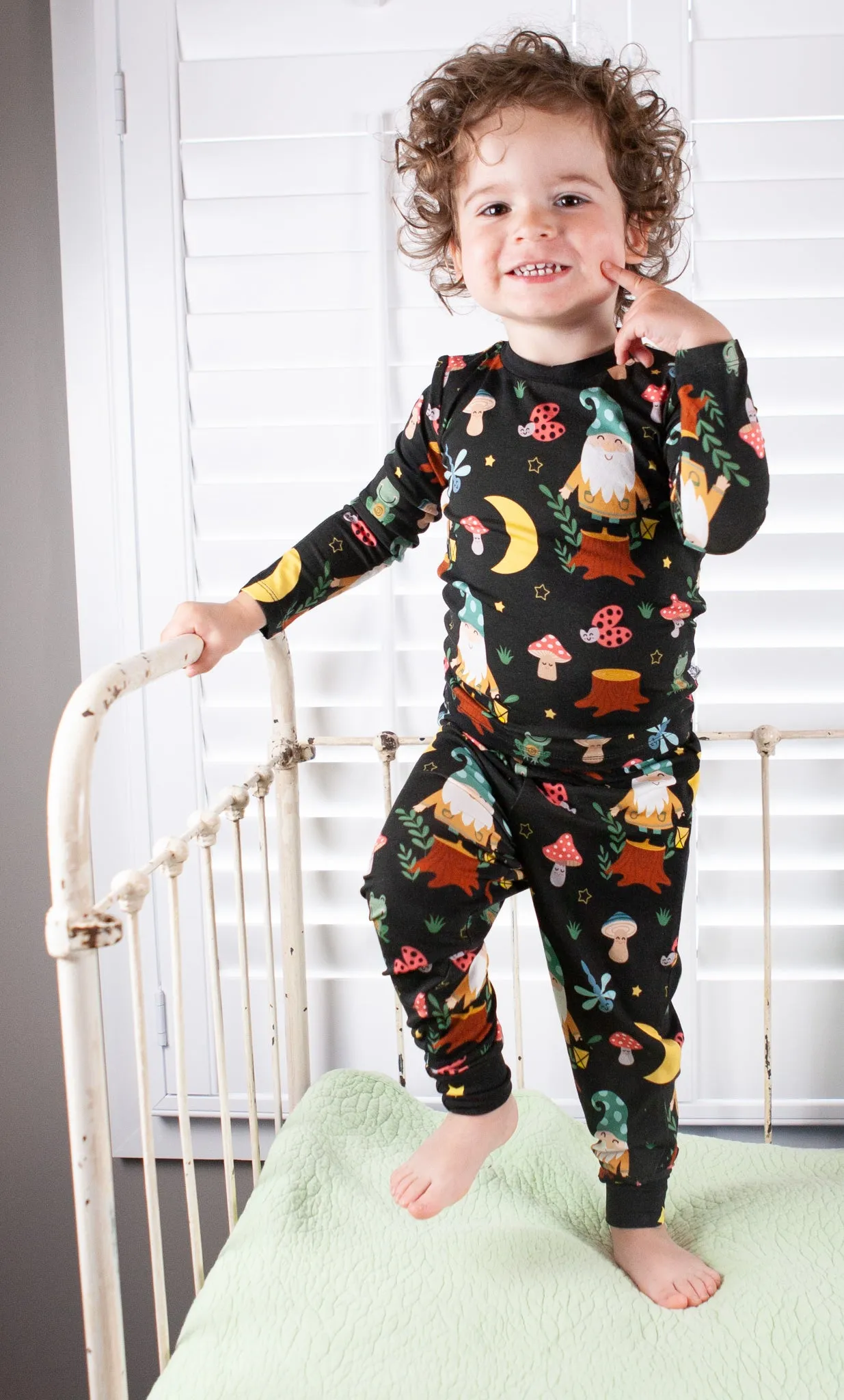 Gnomey Nights Two-Piece Pajamas Set