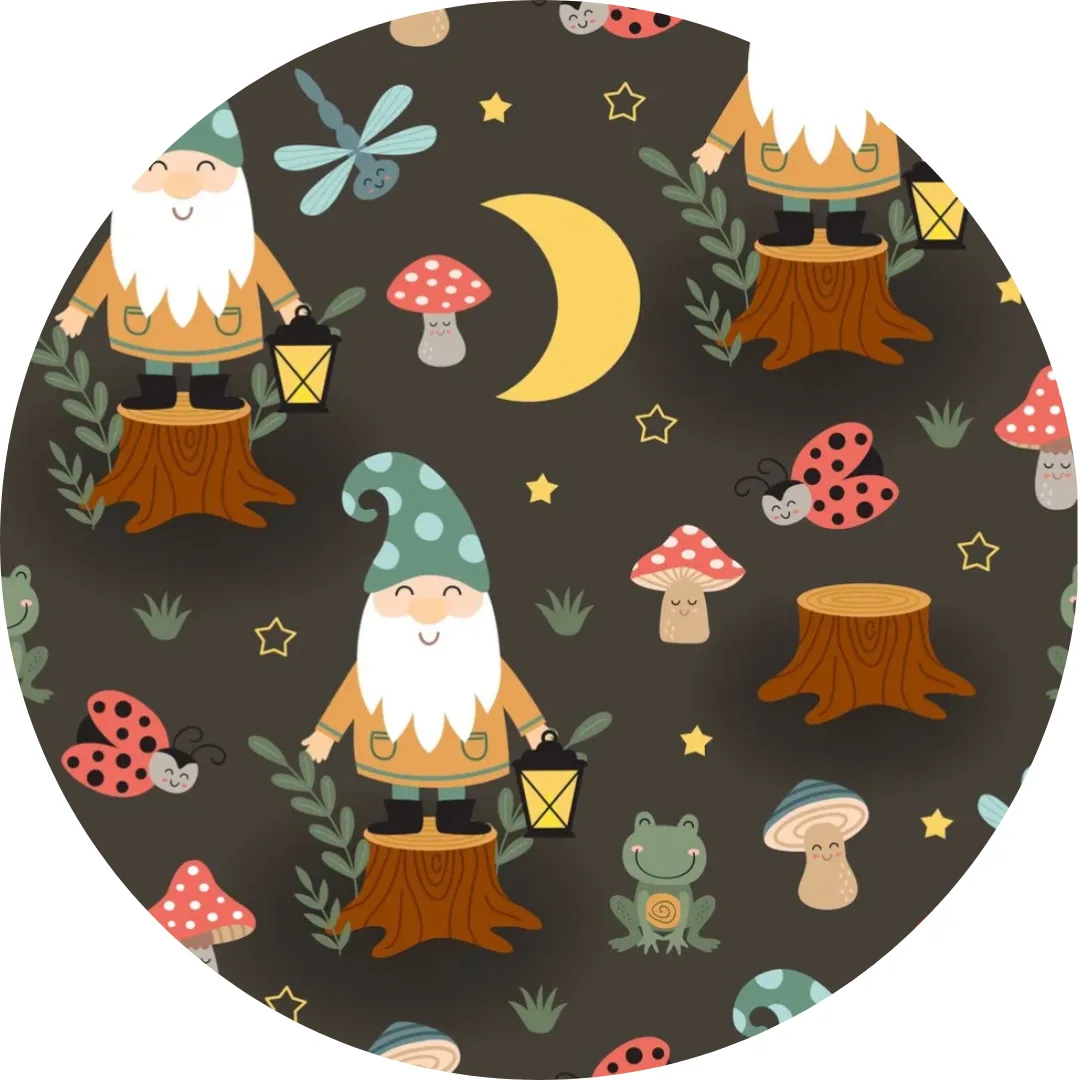 Gnomey Nights Two-Piece Pajamas Set