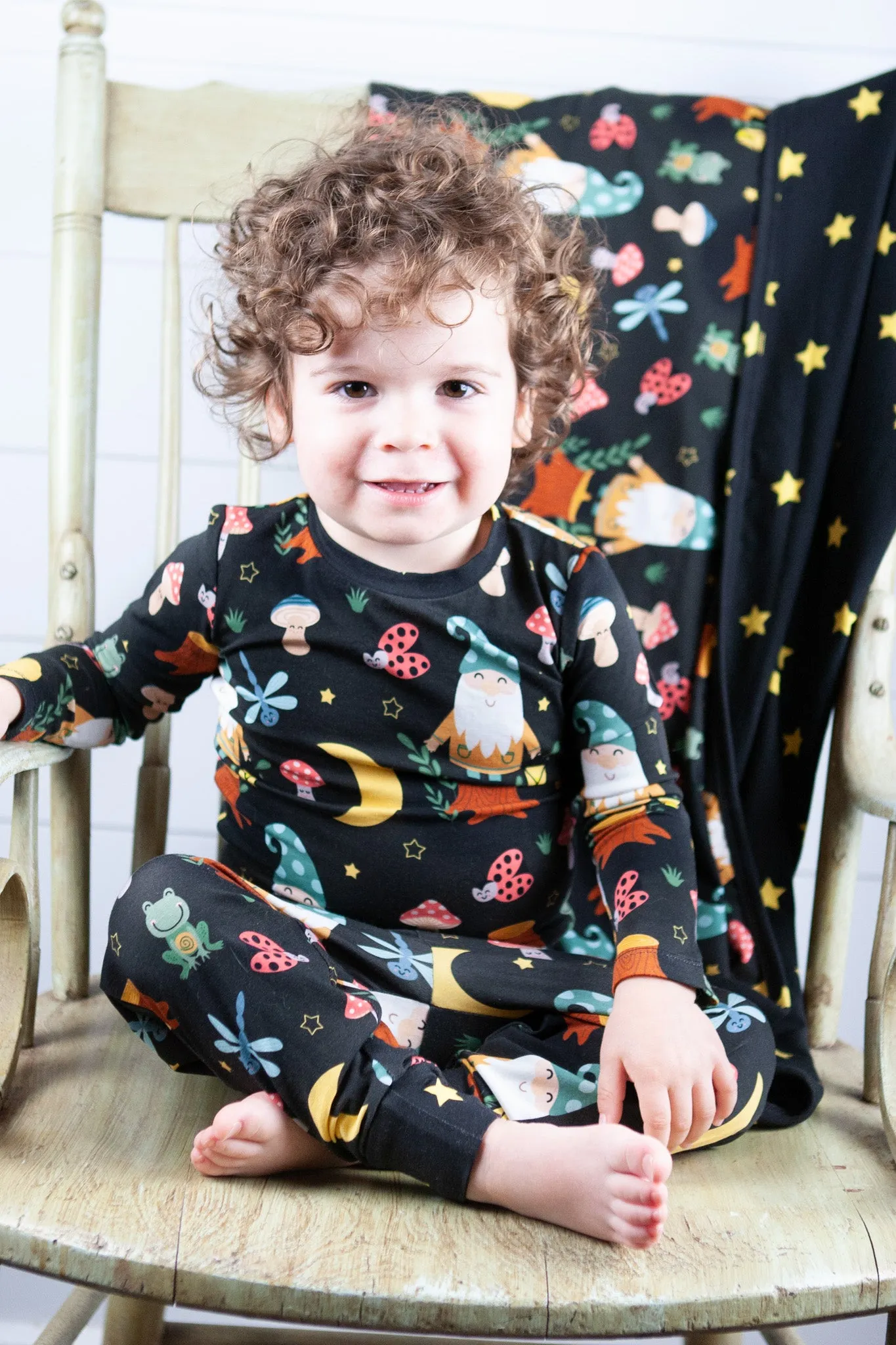 Gnomey Nights Two-Piece Pajamas Set