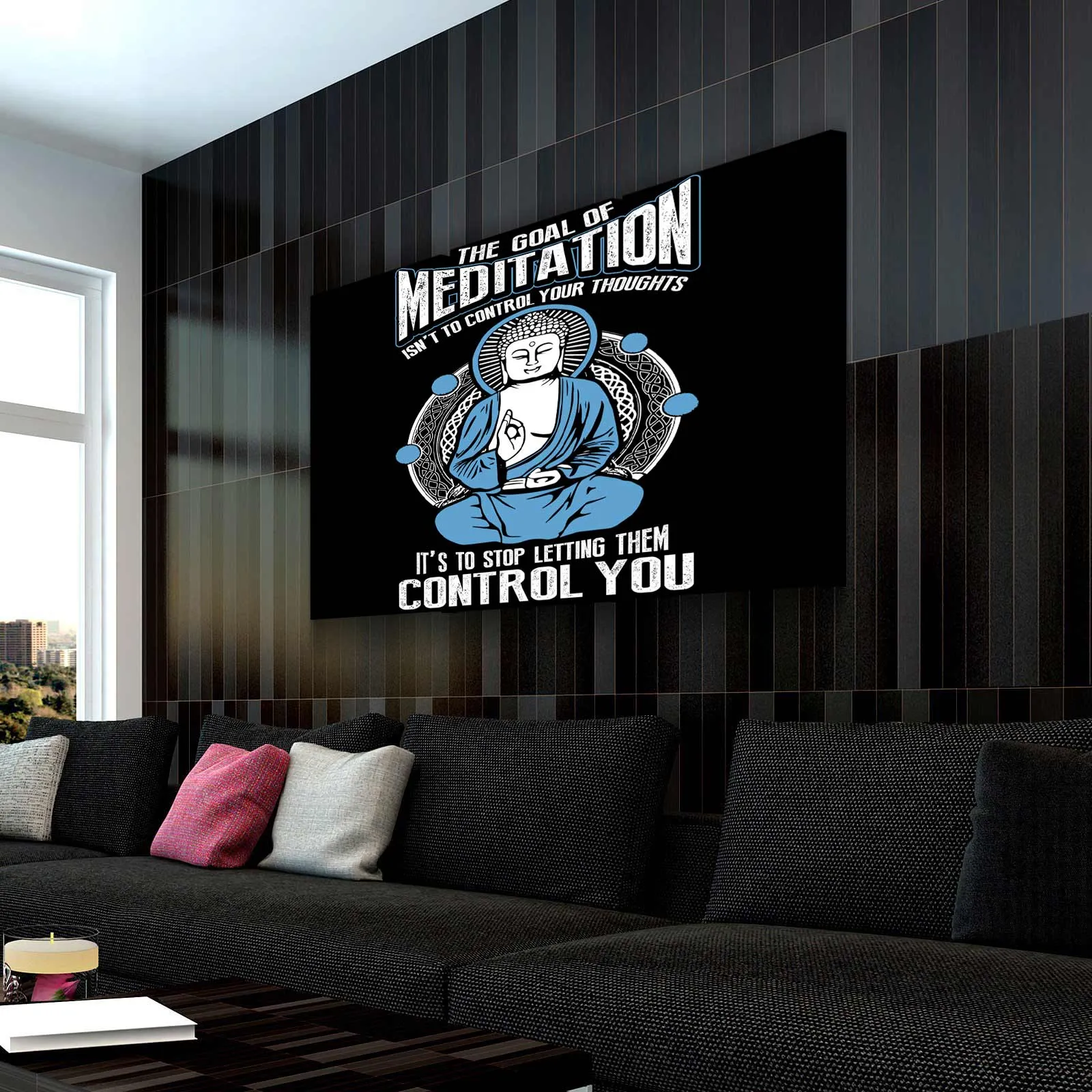 Goal Of Meditation Canvas Wall Art