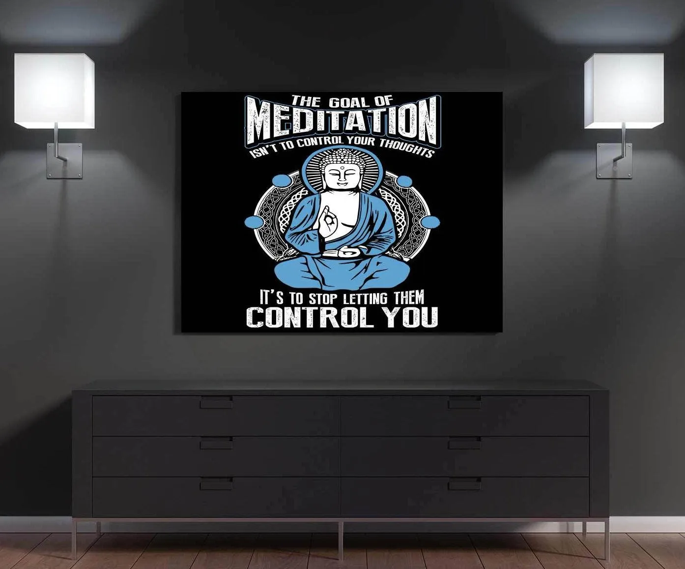 Goal Of Meditation Canvas Wall Art