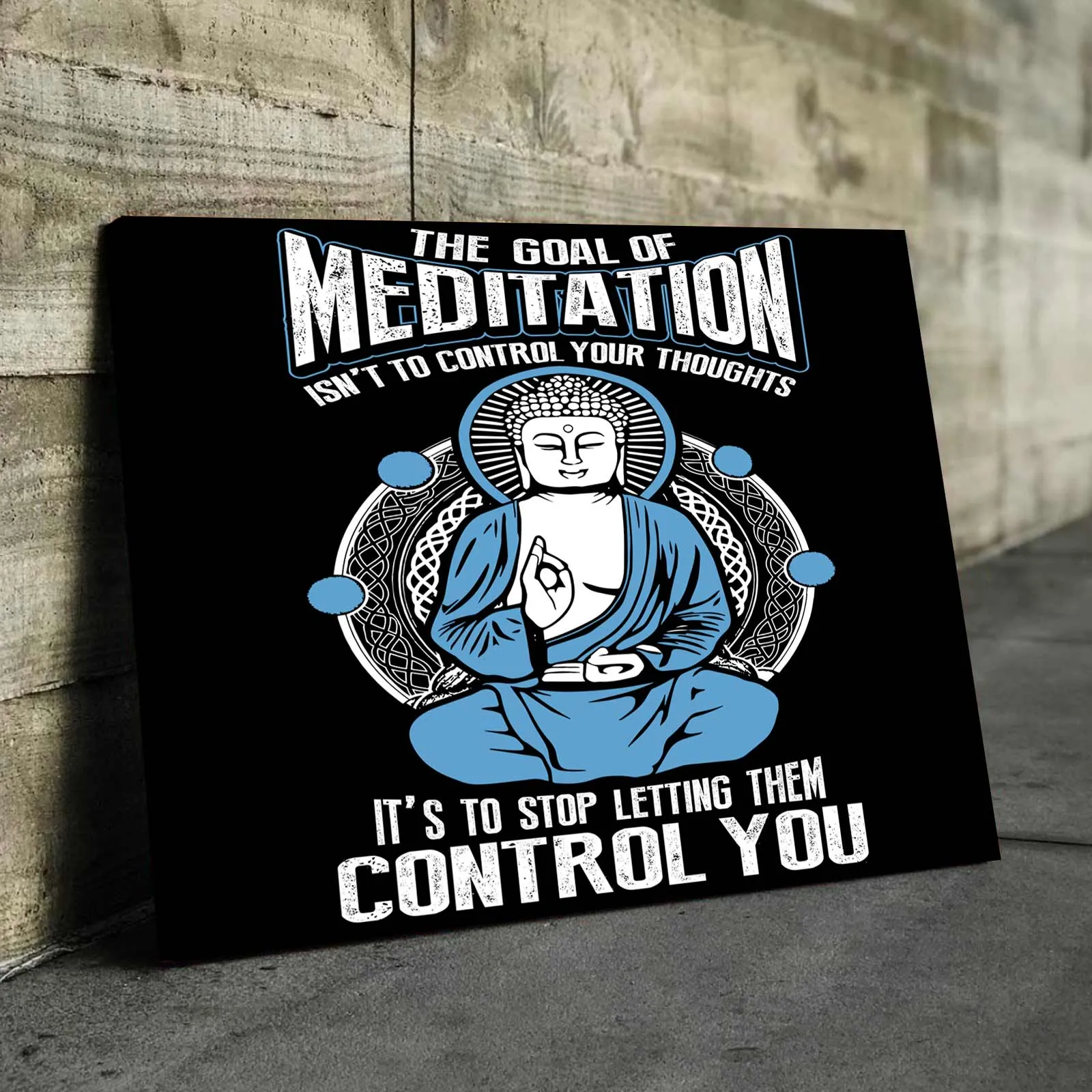 Goal Of Meditation Canvas Wall Art
