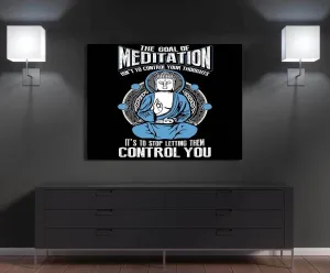 Goal Of Meditation Canvas Wall Art