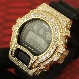 Gold VVS1 Moissanite G Shock 8.30 Carat