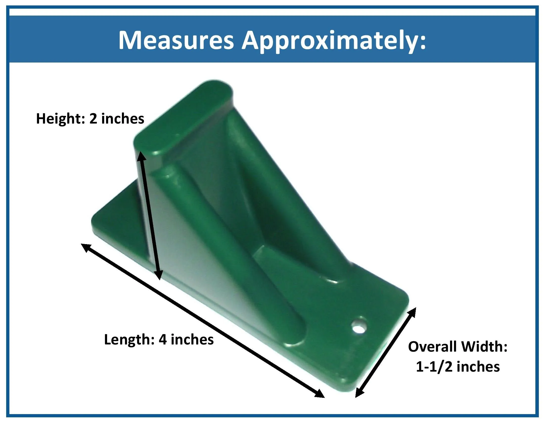 Green Plastic Mini Roof Snow and Ice Guard - Multi-Quantity Pack | Prevent Sliding Snow Stop Buildup