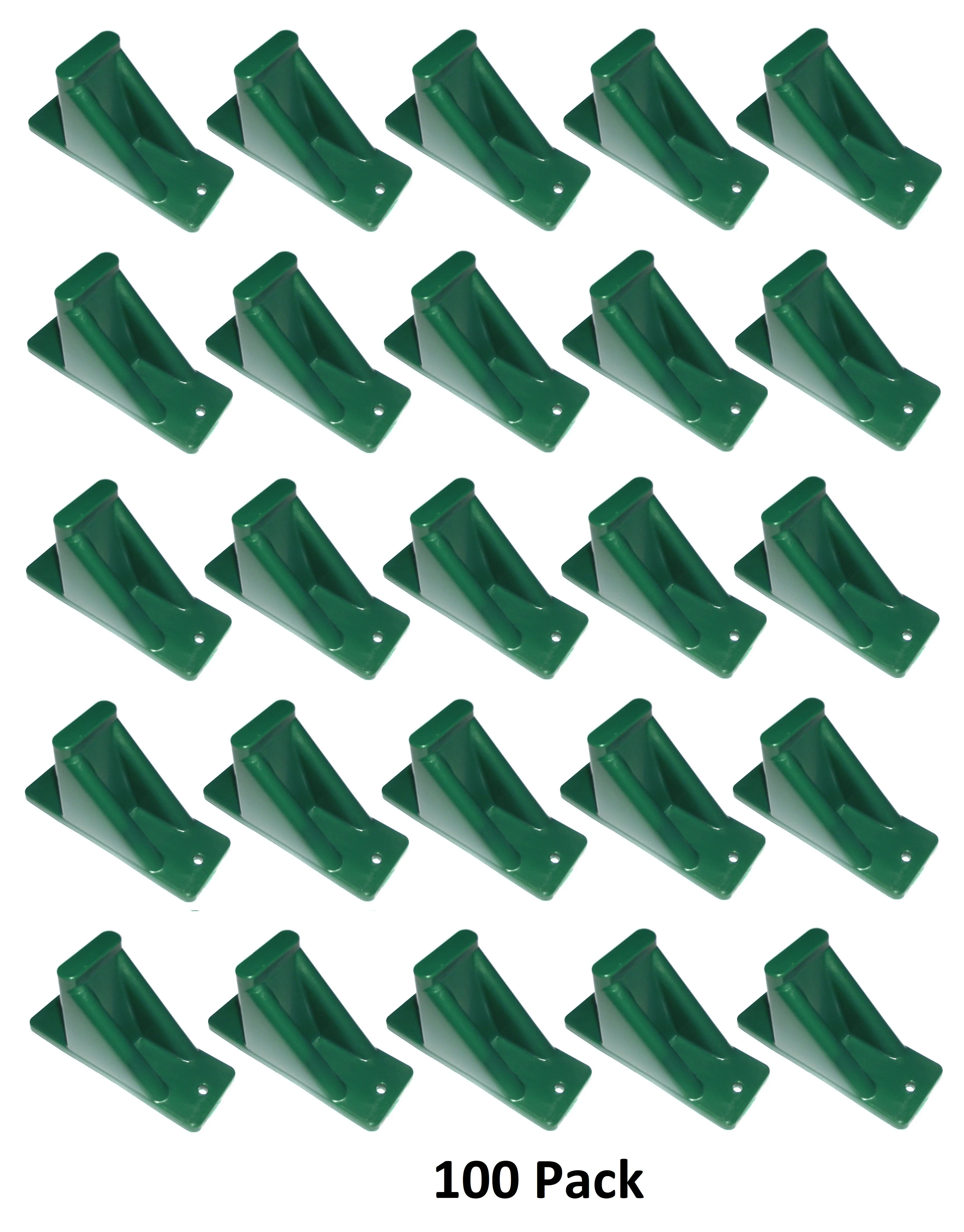 Green Plastic Mini Roof Snow and Ice Guard - Multi-Quantity Pack | Prevent Sliding Snow Stop Buildup