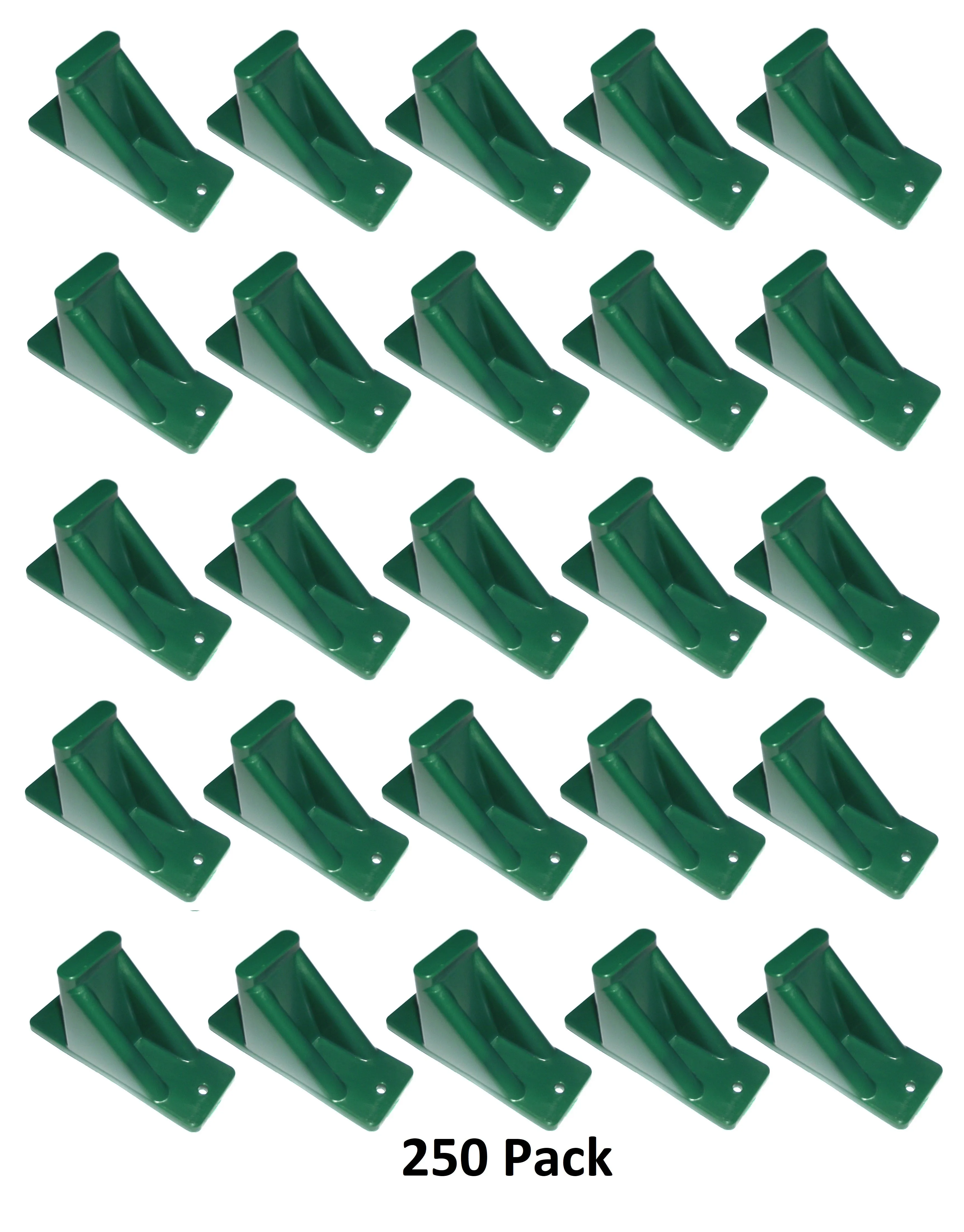 Green Plastic Mini Roof Snow and Ice Guard - Multi-Quantity Pack | Prevent Sliding Snow Stop Buildup