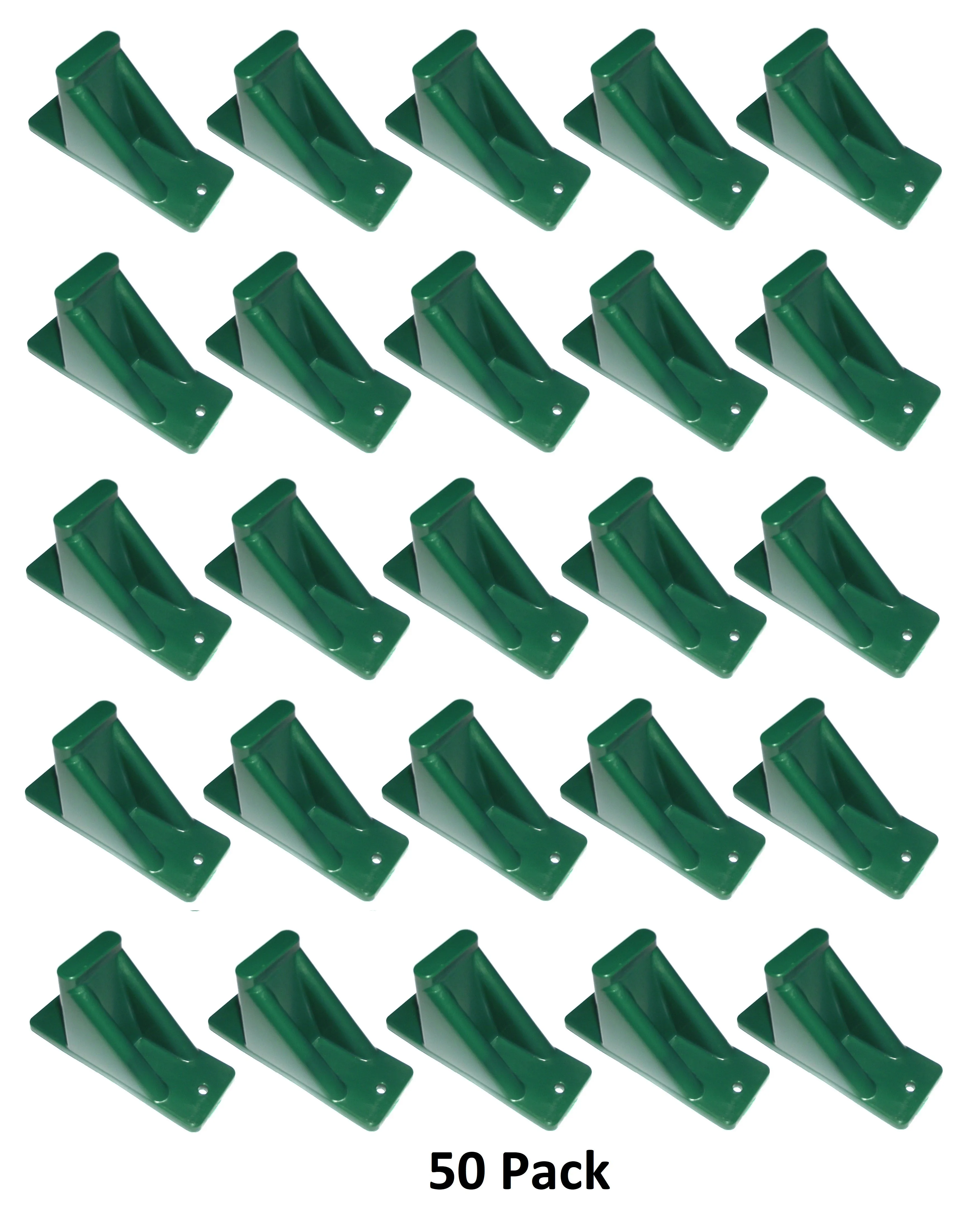 Green Plastic Mini Roof Snow and Ice Guard - Multi-Quantity Pack | Prevent Sliding Snow Stop Buildup