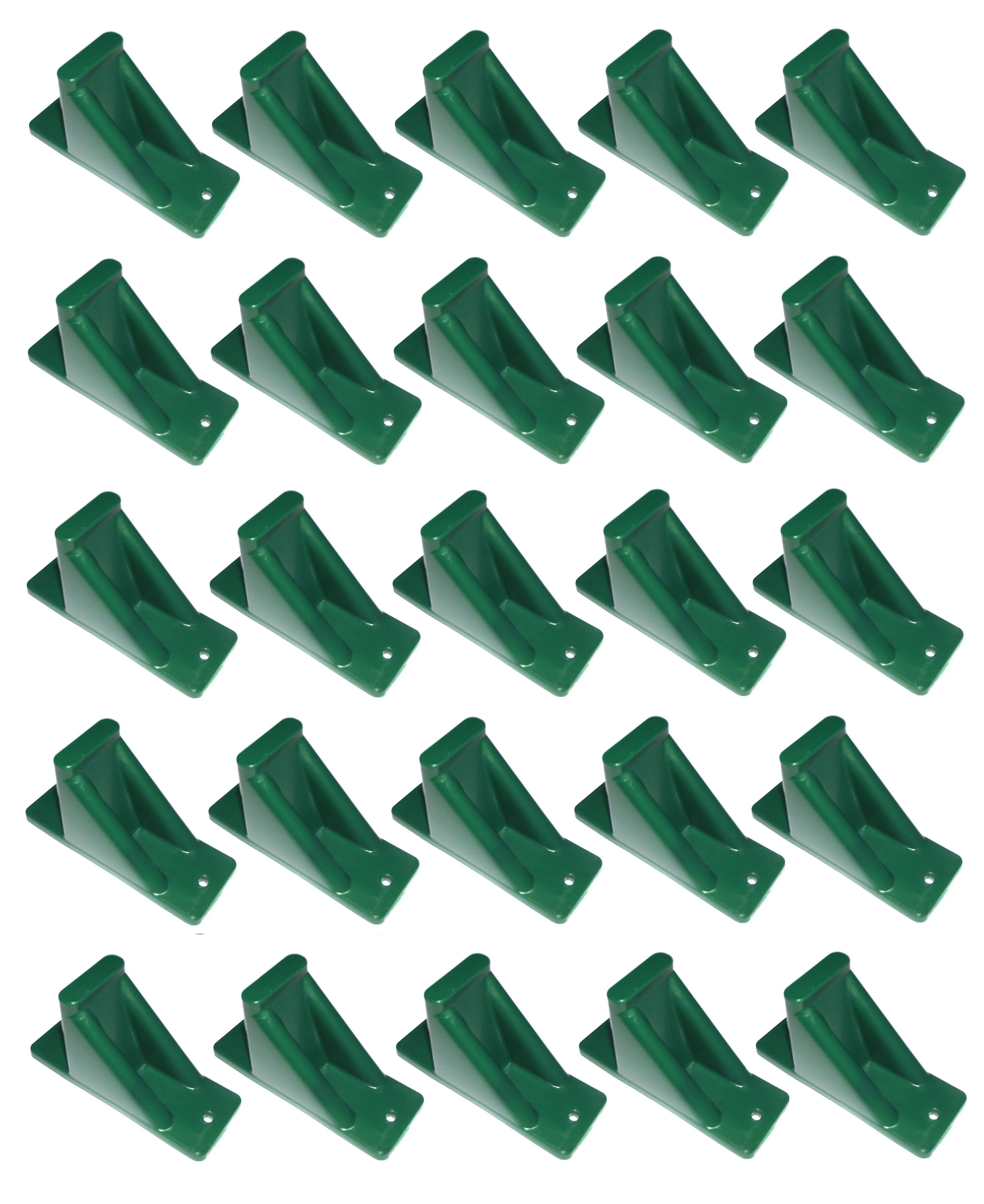 Green Plastic Mini Roof Snow and Ice Guard - Multi-Quantity Pack | Prevent Sliding Snow Stop Buildup