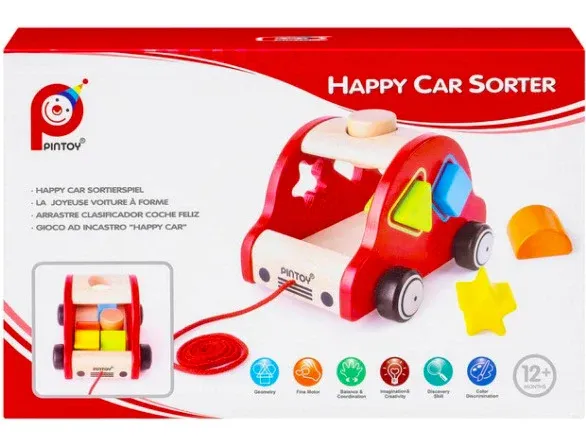 Happy Car Sorter Pull Along Toy
