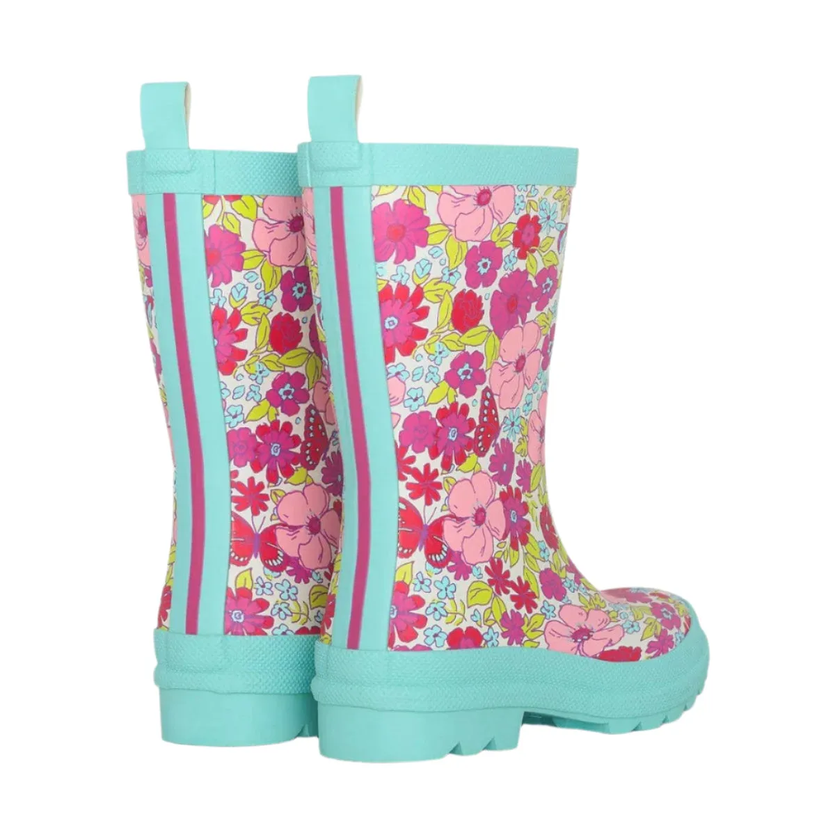 Hatley Girls Groovy Flowers Matte Rain Boots