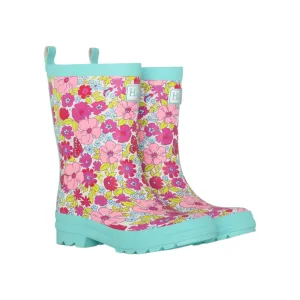 Hatley Girls Groovy Flowers Matte Rain Boots