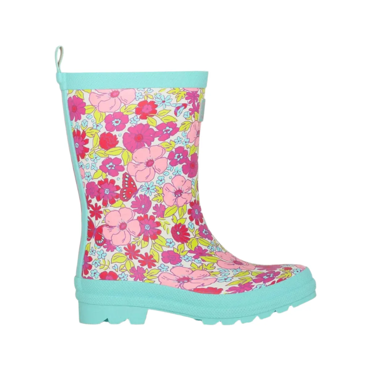 Hatley Girls Groovy Flowers Matte Rain Boots