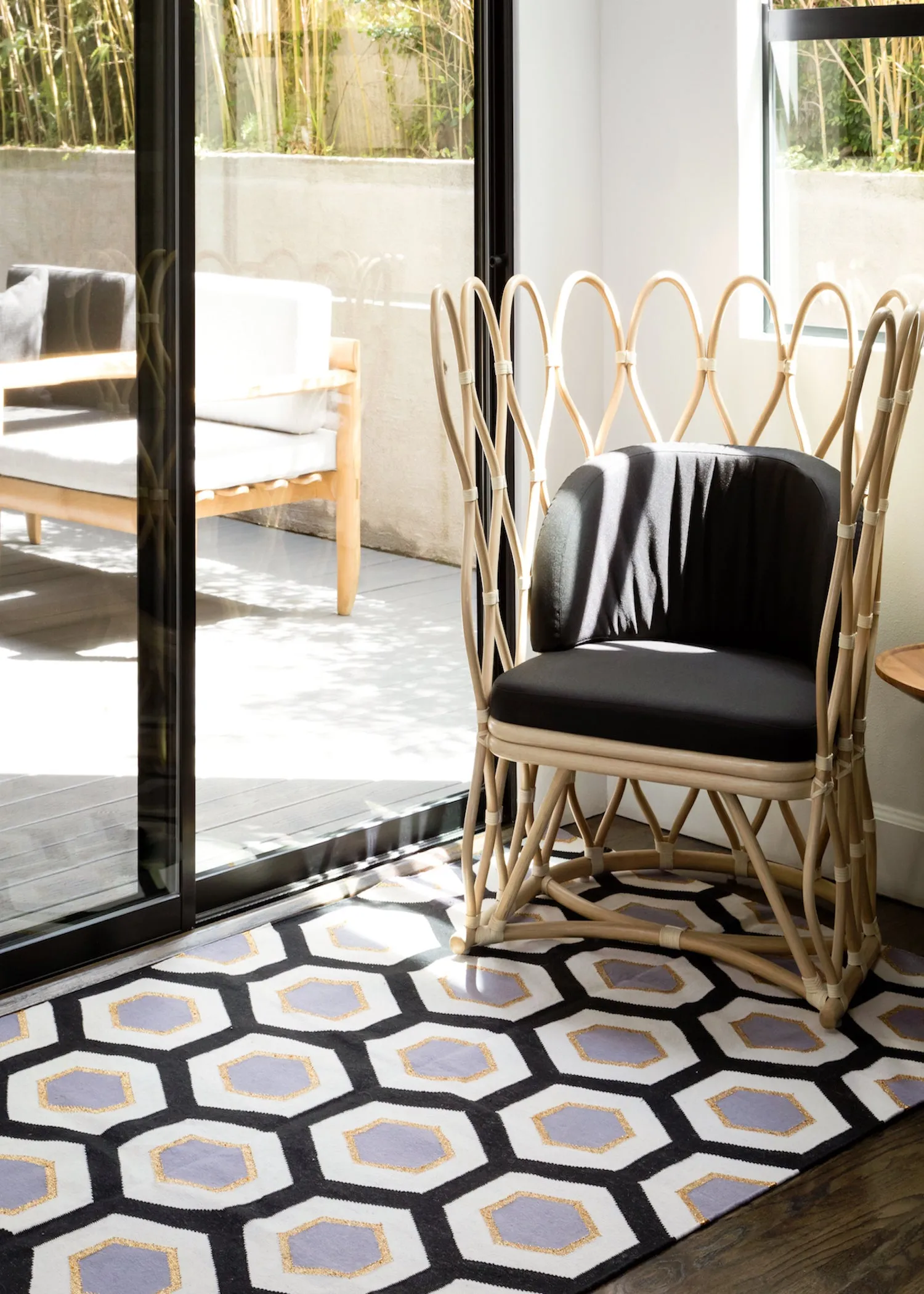 Honeycomb B Dhurrie Cotton Rug