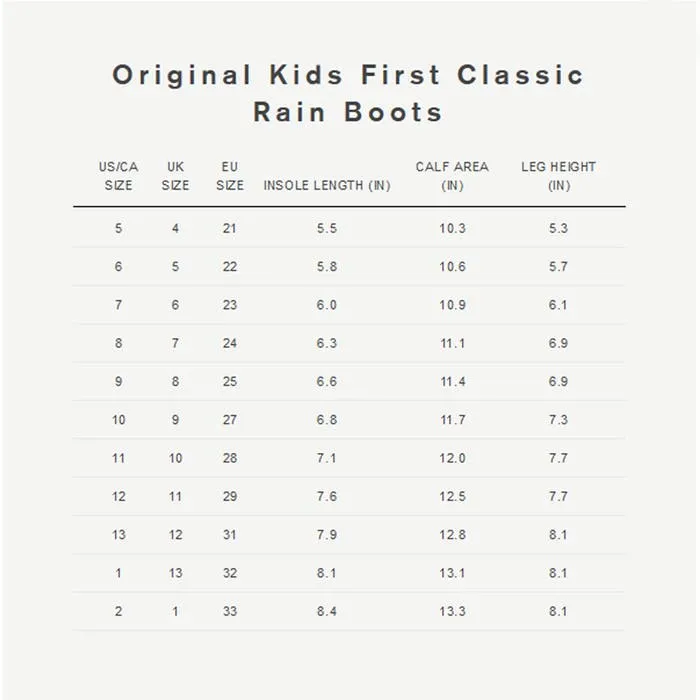Hunter Kids First Classic Rain Boots - Hunter Green