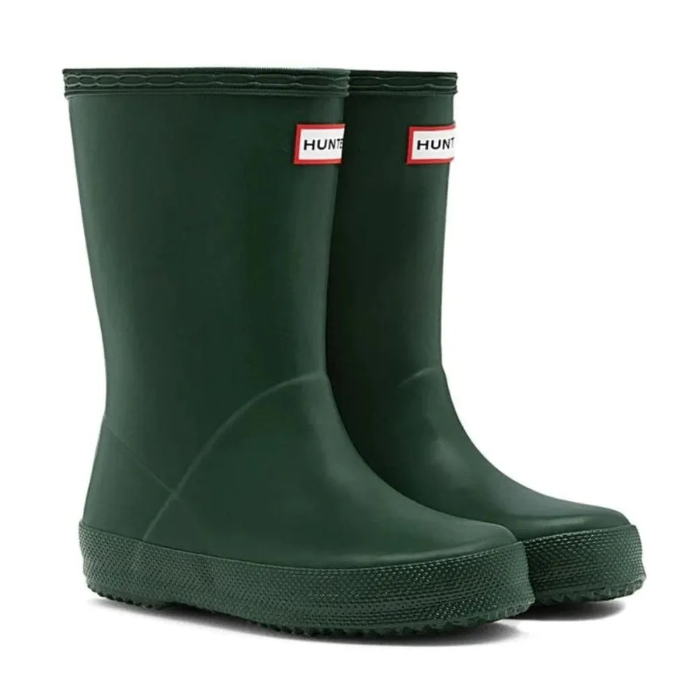 Hunter Kids First Classic Rain Boots - Hunter Green