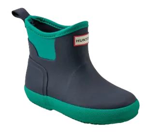 Hunter Little Kids Finley Pull On Waterproof Rain Boots - Dark Blue
