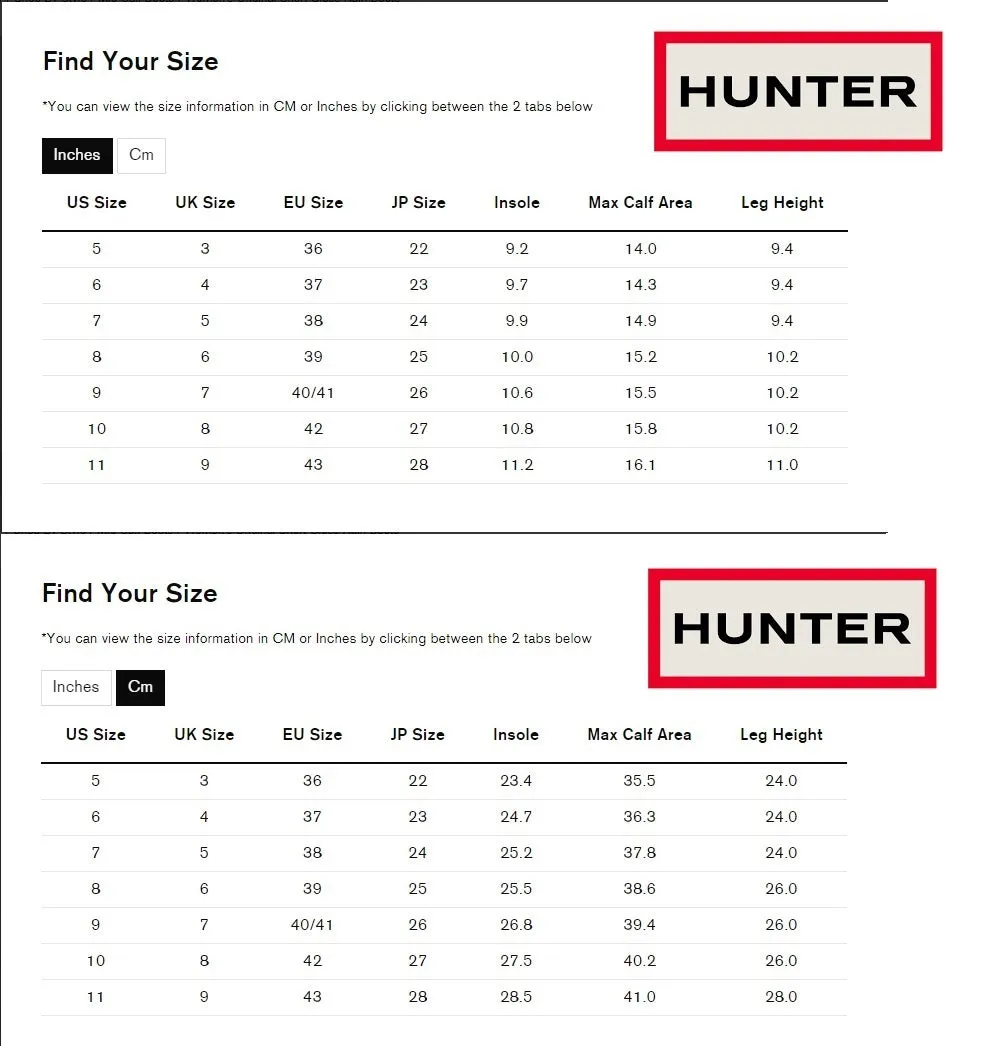 HUNTER WOMENS ORIGINAL TALL