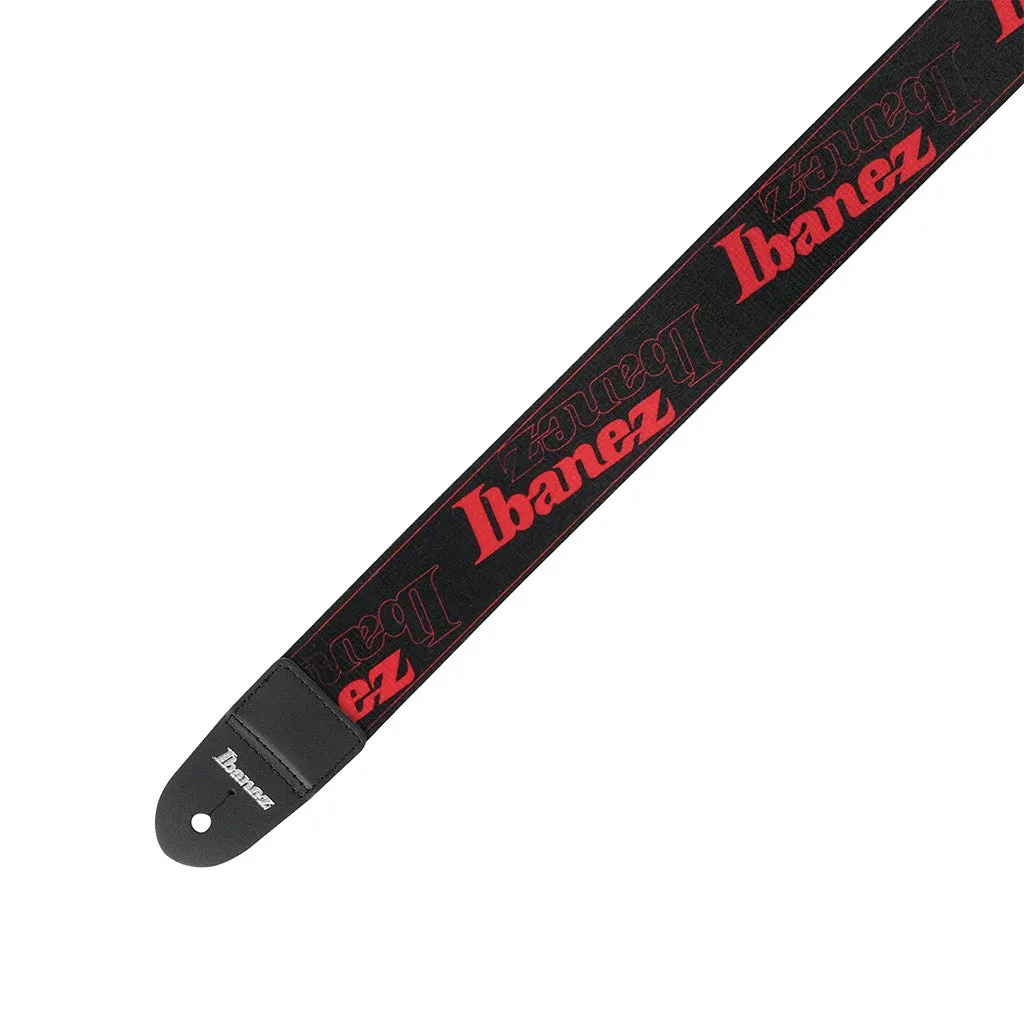 Ibanez Logo GSD50-RD Guitar Strap, Red