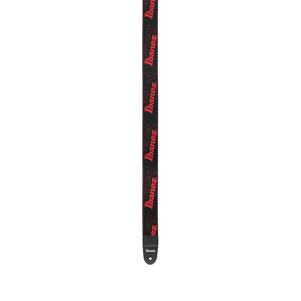 Ibanez Logo GSD50-RD Guitar Strap, Red
