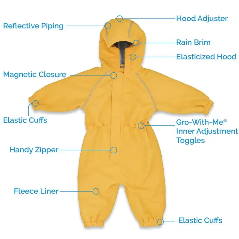 JAN & JUL WATERPROOF COZY DRY RAIN SUIT YELLOW